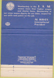 Matchbook Cover - Assoc of Machinists union AFL CIO 40 Strike