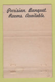 Matchbook Cover - Robaire's French Restaurant Los Angeles CA WEAR 40 Strike