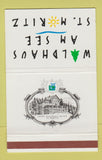 Matchbook Cover - Hotel Waldhaus Am See St Moritz 40 Strike
