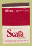 Matchbook Cover - Scala Restaurant Barcelona Spain 40 Strike