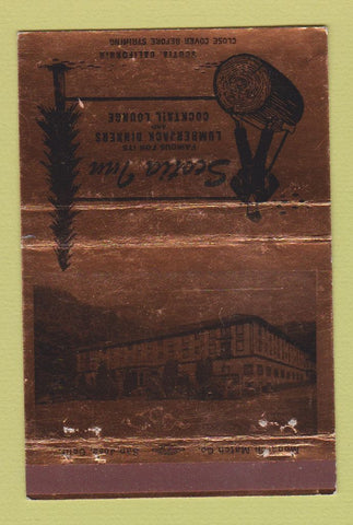 Matchbook Cover - Scotia Inn CA 40 Strike