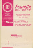 Matchbook Cover - Franklin Oil Corp Bedford OH 40 Strike