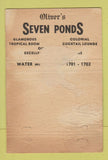 Matchbook Cover - Oliver's Seven Ponds Southampton NY POOR 40 Strike
