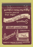 Matchbook Cover - Sheppard's Restaurant Aylmer ON WORN 40 Strike