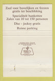 Matchbook Cover - Restaurant Torenhof Aalst Belgium 40 Strike