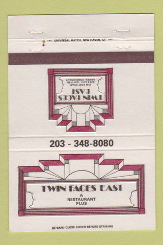 Matchbook Cover - Twin Faces East Darien CT 40 Strike