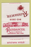 Matchbook Cover - Raindancer Steak Parlour Amsterdam NY 40 Strike