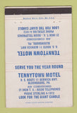 Matchbook Cover - Tennytown Motel Bloomsburg PA 40 Strike