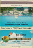 Matchbook Cover - US Capitol Universal Match Phoenix AZ Bachman 40 Strike