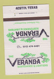 Matchbook Cover - Veranda Restaurant Austin TX 40 Strike