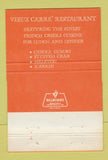 Matchbook Cover - Vieux Carre' Restaurant Beverly Hills CA 40 Strike