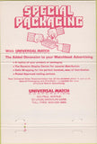 Matchbook Cover - Universal Match Corp Gerry Tabor Amherst NH 40 Strike