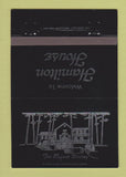 Matchbook Cover - Hamilton House Hot Springs AR BLACK 40 Strike