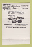 Matchbook Cover - Hamilton House Hot Springs AR BLACK 40 Strike
