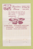Matchbook Cover - Hamilton House Hot Springs AR RED 40 Strike