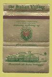 Matchbook Cover - Italian Village Riviera Beach FL WORN 40 Strike