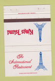 Matchbook Cover - King's Island Eiffel Tower WEAR 40 Strike