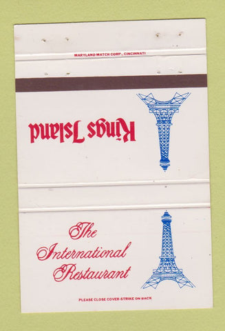 Matchbook Cover - King's Island Eiffel Tower WEAR 40 Strike