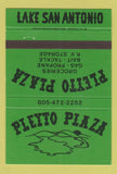 Matchbook Cover - Pleyto Plaza Grocery gas Lake San Antonio Bradley CA 40 Strike