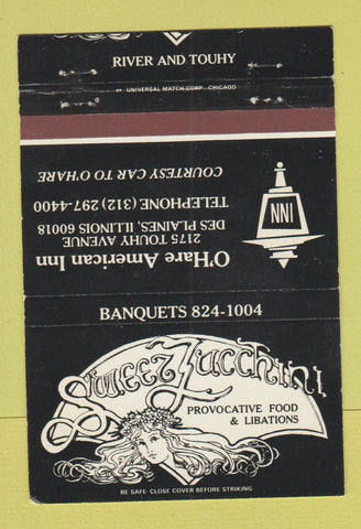 Matchbook Cover - Sweez Zacchini Restaurant Des Plaines IL 40 Strike