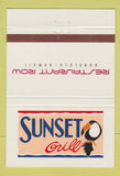 Matchbook Cover - Sunset Grill Honolulu Hawaii 40 Strike