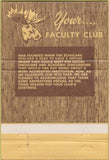 Matchbook Cover - Faculty Club  Anniversary 40 Strike