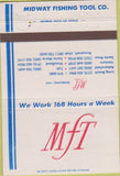 Matchbook Cover - Midway Fishing Tool  Long Beach CA 40 Strike