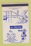 Matchbook Cover - Ritz Nite Club Toledo OH girlie 40 Strike