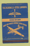 Matchbook Cover - Tarrant Field Fort Worth TX Army Air Forces WEAR 40 Strike