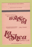 Matchbook Cover - La Shea Supper Club Flushing Meadow NY 40 Strike