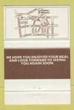 Matchbook Cover - Le Palme Ristorante Victoria London UK England 40 Strike