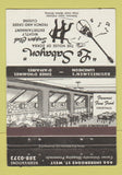 Matchbook Cover - Le Sabayon Zorba Supper Club Montreal QC WORN BACK 40 Strike