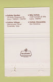 Matchbook Cover - Felfela Restaurant Beverly Hills CA Egyptian 40 Strike
