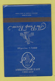 Matchbook Cover - Ambassador East Hotel Chicago IL Pump Room SAMPLE 40 Strike
