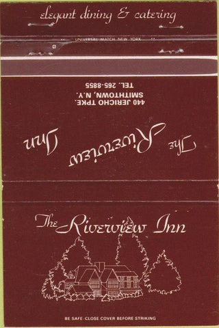 Matchbook Cover - Riverview Inn Smithtown NY 40 Strike