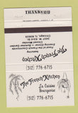 Matchbook Cover - The French Kitchen Chicago IL 40 Strike