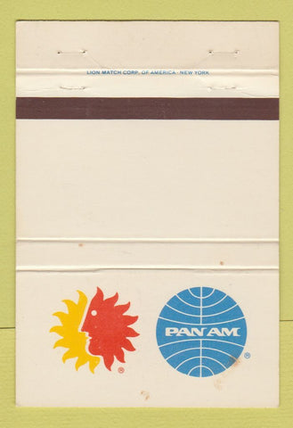 Matchbook Cover - Pan Am Airlines DISPLAY WEAR 40 Strike