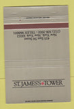 Matchbook Cover - St James Towers New York City 40 Strike