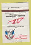 Matchbook Cover - Brasserie Saint Germain Manhasset NY 40 Strike