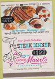 Matchbook Cover - Maisel's New York City 1.99 Steak dinner 40 Strike