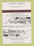 Matchbook Cover - Roberto's Italian Restaurant La Jolla CA Pizza 40 Strike
