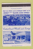 Matchbook Cover - Cedar Crest Motel Cedar City UT 40 Strike