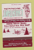 Matchbook Cover - L'Habitant Regina SK restaurant 40 Strike