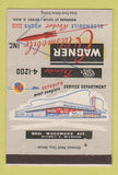 Matchbook Cover - Wagner Oldsmobile Detroit MI 40 Strike