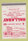 Matchbook Cover - Halladay Cadillac Oldsmobile GMC Cheyenne WY 40 Strike