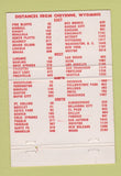 Matchbook Cover - Halladay Cadillac Oldsmobile GMC Cheyenne WY 40 Strike