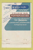 Matchbook Cover - Sherman Hotel Chicago IL Well of the Sea WEAR 40 Strike