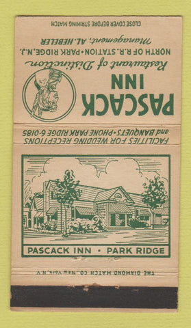 Matchbook Cover - Pascack Inn Park Ridge NJ 36 Strike