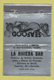 Matchbook Cover - La Riviera Bar Matamoros Mexico SILVER WEAR 40 Strike