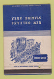 Matchbook Cover - New Orleans LA Staging Area Mardi Gras Military 40 Strike